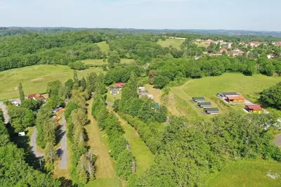 Paysage naturel près de le camping