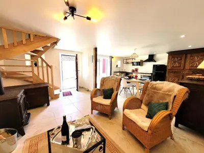 Cuisine ou kitchenette dans l'établissement Gîte de France Gîte le petit air 3 épis - Gîte de France 3 personnes MAE-6624