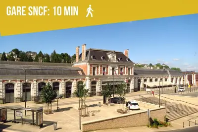 Plan de l'établissement Le Herriot 5 Hyper Centre 5min de la Gare à pied