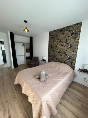 Un ou plusieurs lits dans un hébergement de l'établissement Agréable MAISON familiale - Terrasse - 4 Chambres - 2 SDB - Limoges