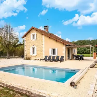 Charming House in Hautefort with Pool & Nature