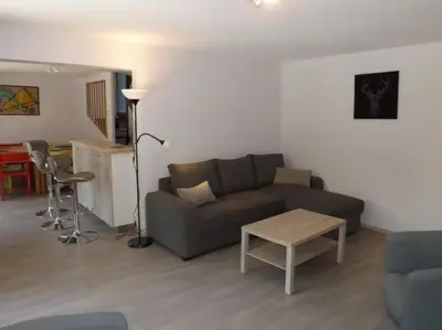 Coin salon dans l'établissement Gite 3 Grand Gîte 7-9 Personnes au Pied du Puy Mary