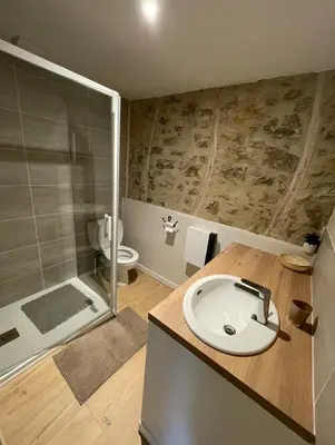 Salle de bains dans l'établissement Appartement centre ville