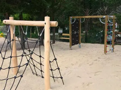 Aire de jeux pour enfants de l'établissement Mobil-home 4 pers, Terrasse - API-1-52-470