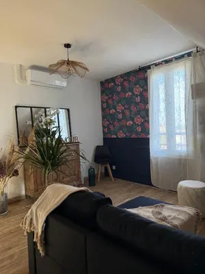 Un ou plusieurs lits dans un hébergement de l'établissement Appartement lumineux 4 personnes, Puy Mary