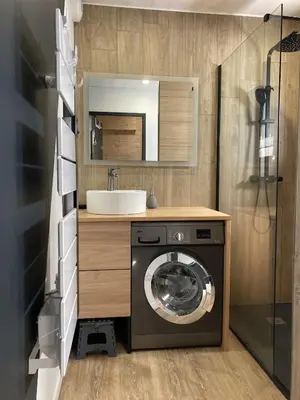 Salle de bains dans l'établissement Cocon montagne Rocher du Cerf