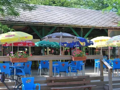 Restaurant ou autre lieu de restauration dans l'établissement Chalet 6 pers avec Terrasse et Barbecue - API-1-52-1243