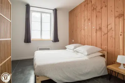 Un ou plusieurs lits dans un hébergement de l'établissement Gîte de Granit GRIS